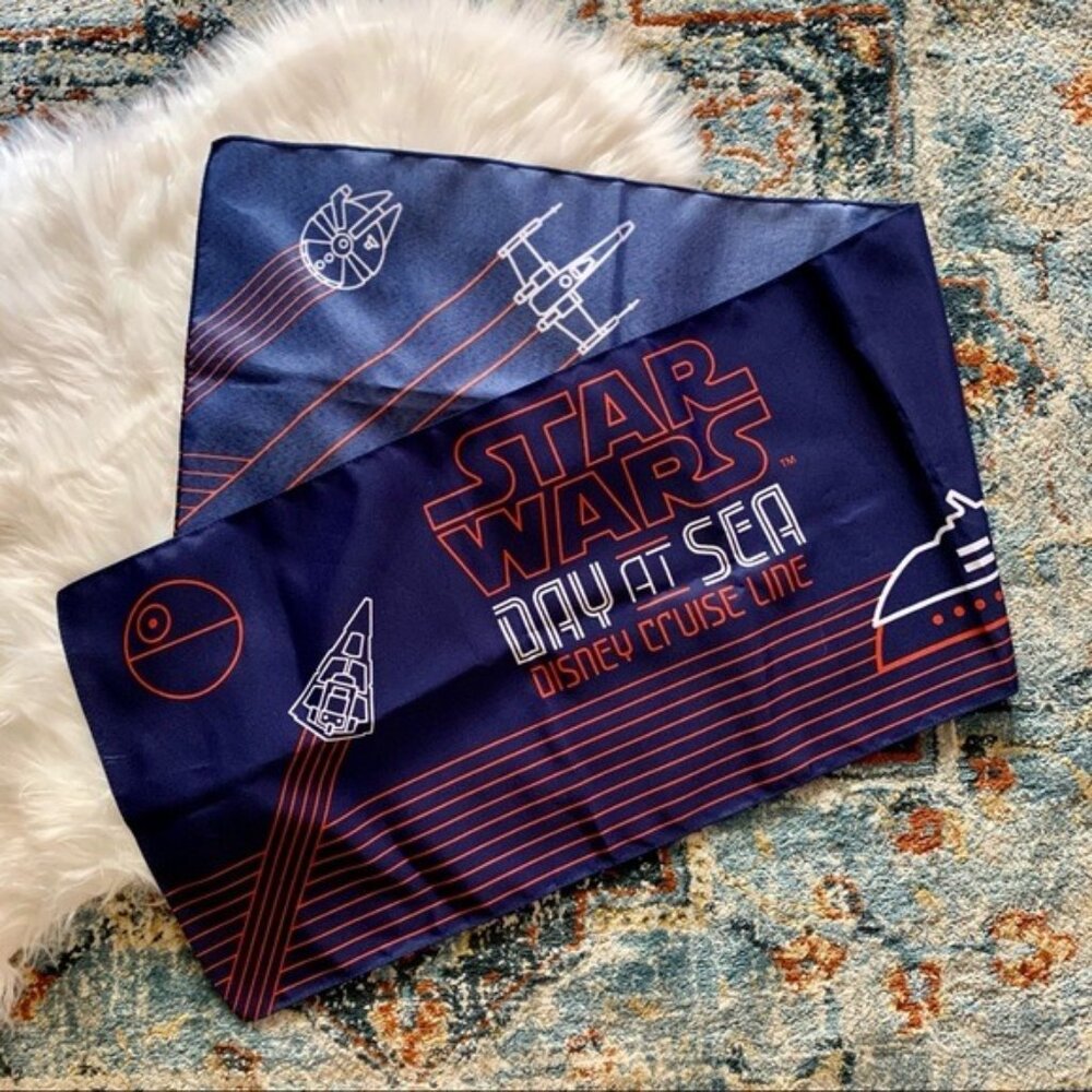 Disney Star Wars Day at Sea Cruise Line 54x15 Banner Flag Blue Decor